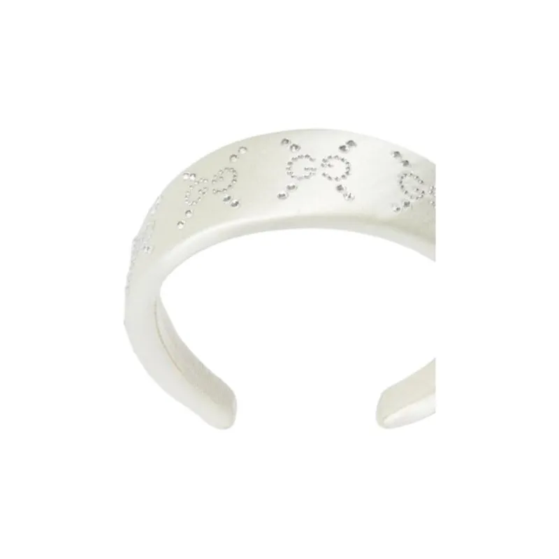 GUCCI Crystal Headbands Kids' White-2