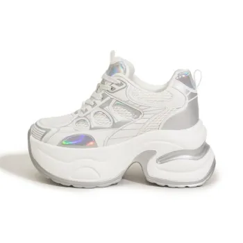 Milan Love Song Cushioned Wear Resistant Height Increasing Low Top Chunky Sneakers Women's