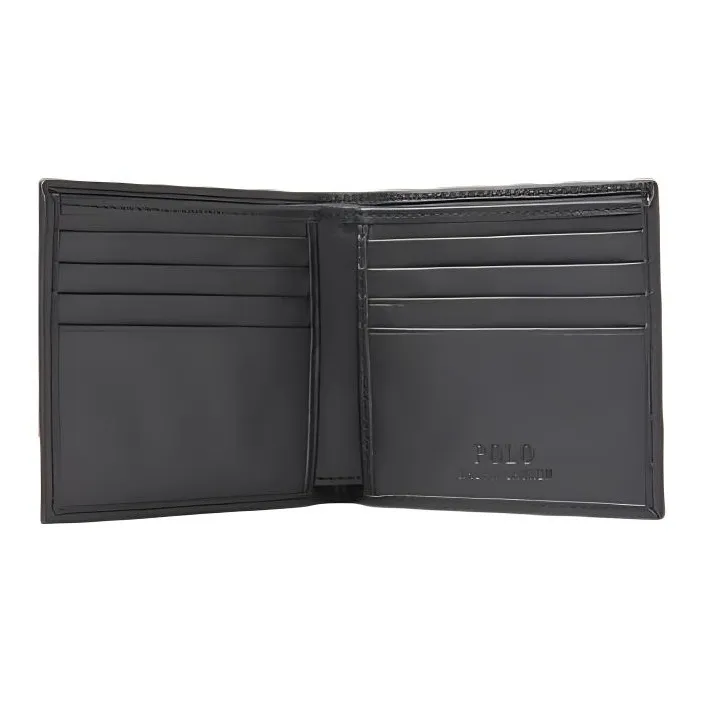 Ralph Lauren Cow Leather Wallet Men's Black-1