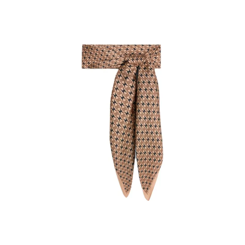 CELINE Scarf In Triomphe Chain Silk Twill-1