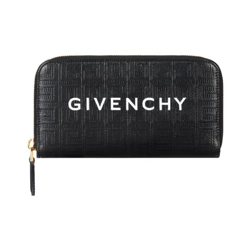 Givenchy Cut-out Coated Canvas With Sheepskin Wallet Women's Black