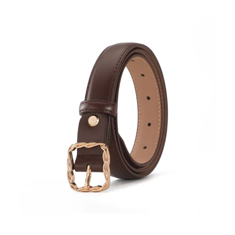 AOKANG Split Cow Leather Belts Women's Width 2.3CM-10