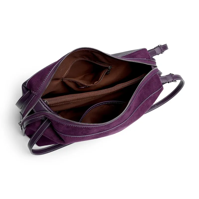 Mulinsen Polyurethane Crossbody Bag Shoulder Bag Women's Purple/Dark Green-7