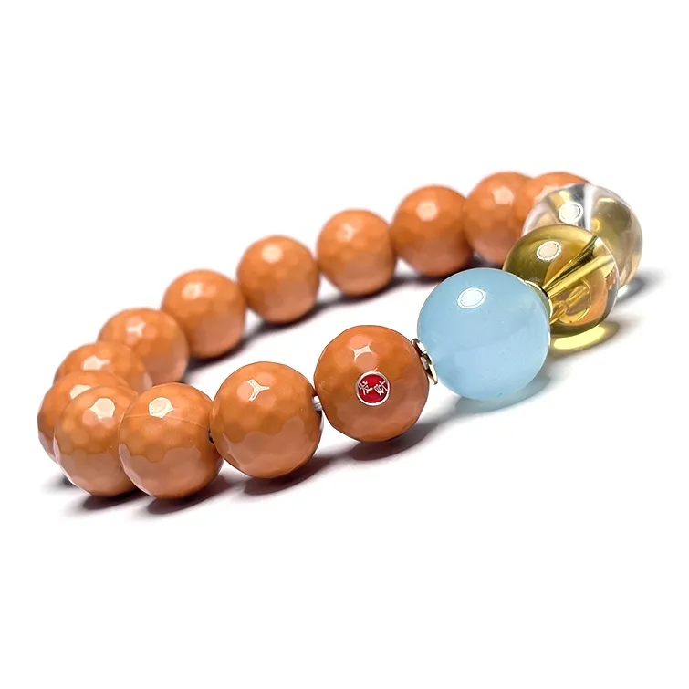 MOUNTAINS AND MANS Monkey Head Walnut New Chinese Style Wealth Rolling Good Luck Beaded Bracelet Men's-2