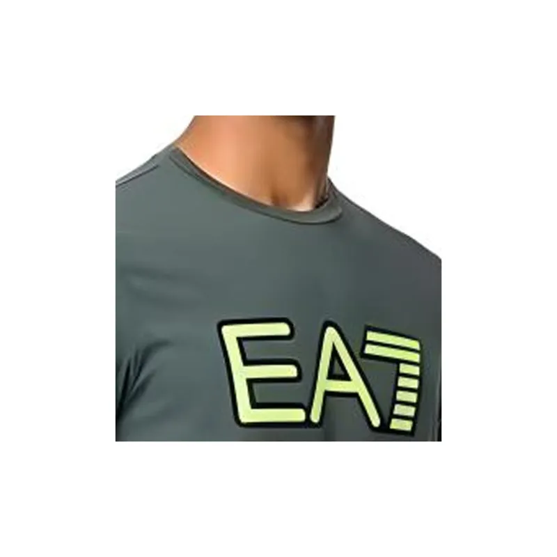 EMPORIO ARMANI EA7 T Shirts Men Dark Green-1