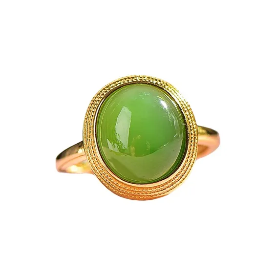 Jade Ink Love Hetian Jade Rings Jasper Women's-1