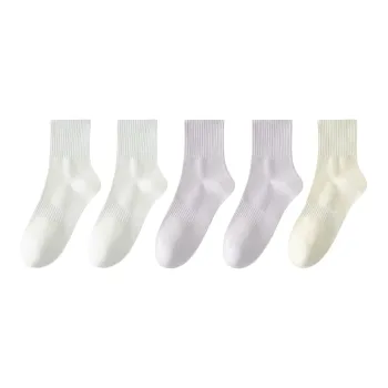 Cotton Gene Mid Calf Socks Women's 5 Pack