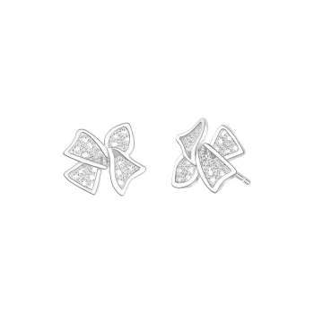 Lao Feng Xiang 925 Sterling Silver Stud Earrings Women's