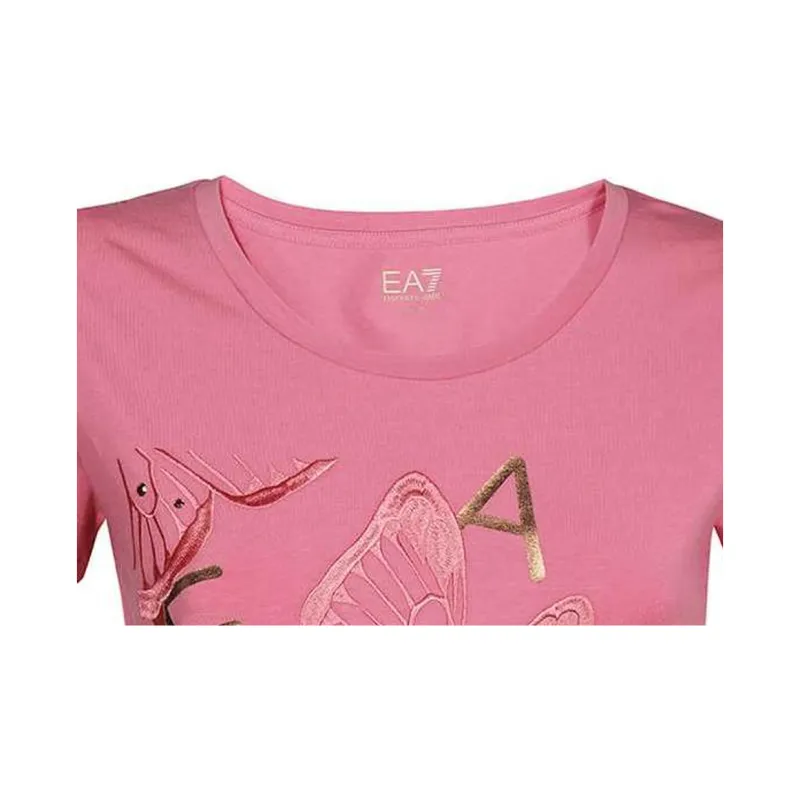 EMPORIO ARMANI EA7 T Shirts Women's Pink-2