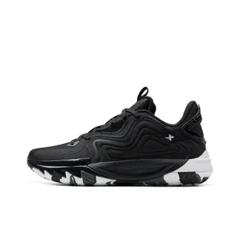 XTEP Non slip Support Low Top Basketball Shoes Men's Black