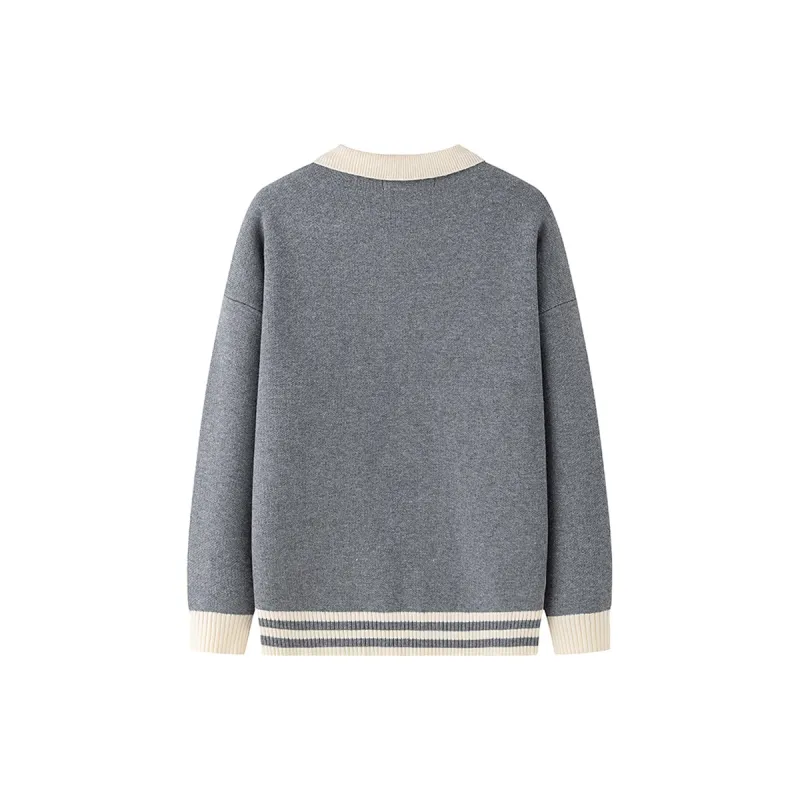 Tokyo Season Knitwear Spring Fall Unisex Navy Blue-3