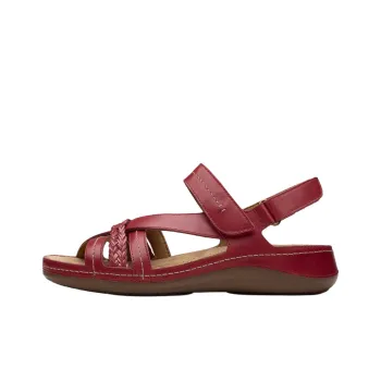 Clarks Cecily Strap Strap Sandals 4cm Women's Red