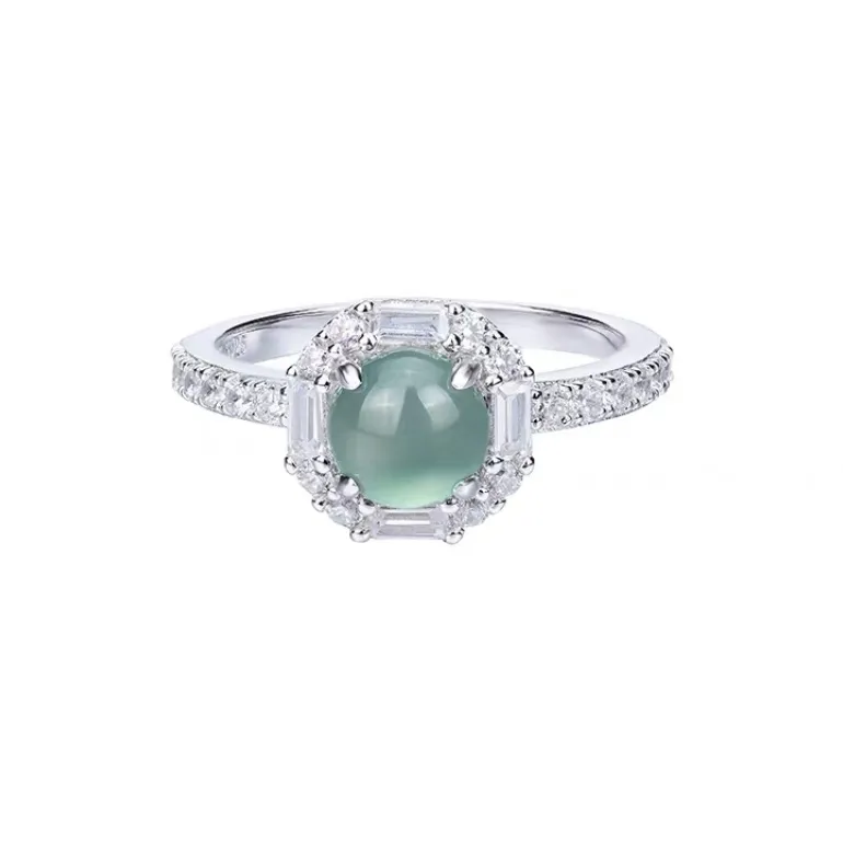 Grace Glutinous Jade Jadeite Rings Women's-0