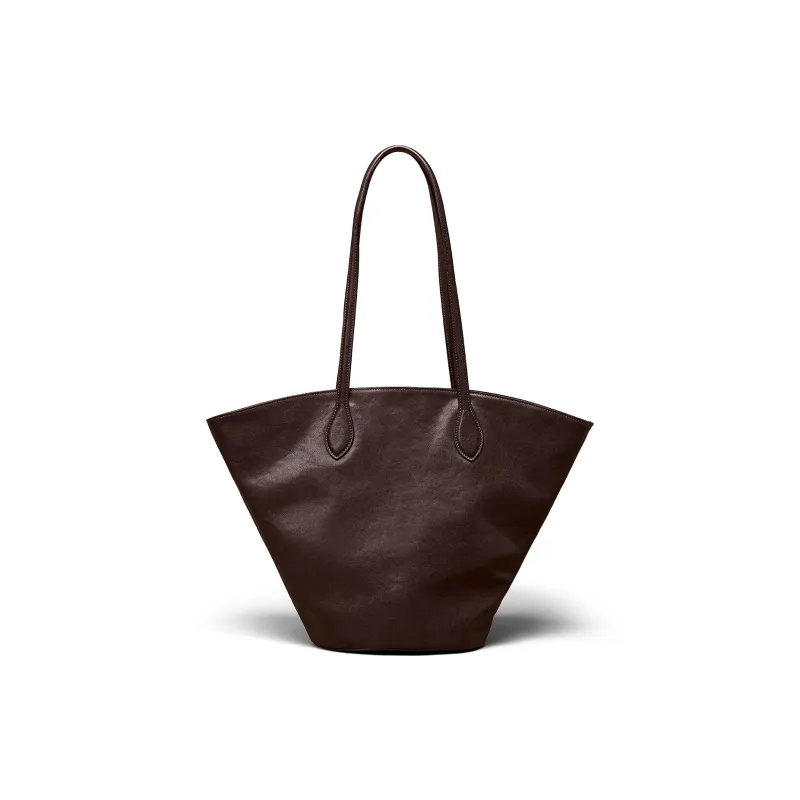 KAISER Crystal Vegetable Tanned Cow Leather Bucket Bags Shoulder Bags Women's Coffee/Black-0