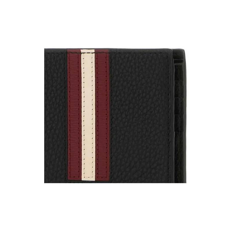 BALLY Ribbon Leather Bifold Wallet-4