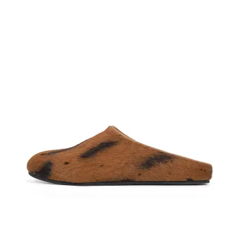 CROOKED CARD Slip Resistant Quick Dry Wrap toe Slippers Unisex Brown