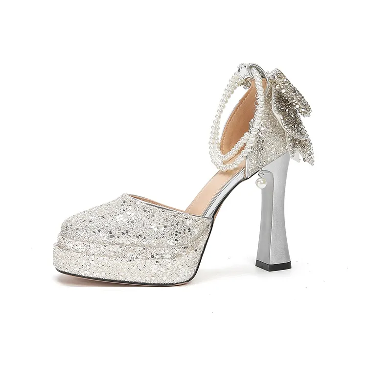Zubumei Chunky Heel High Heels Women's-0