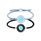 Heart-Fluttering: Black Blue 1 Pair