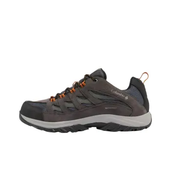 Columbia Crestwood Slip Resistant Low Top Hiking Shoes Men's Graphite Dark Color