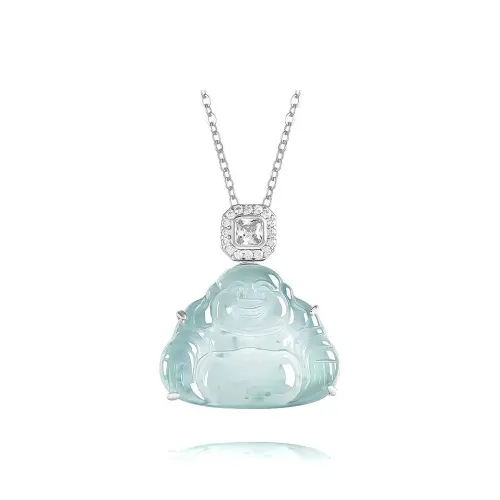 GUANFEI Ice Glutinous Jadeite Necklaces Women's