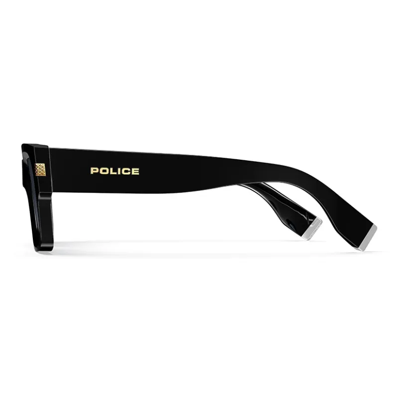 Police Plate Frame Square Sunglasses Unisex-2