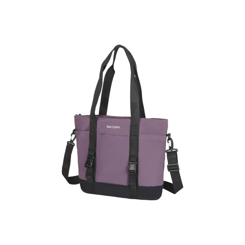 SNOOPY Polyester Shoulder Bag Medium Size Unisex Lavender-1
