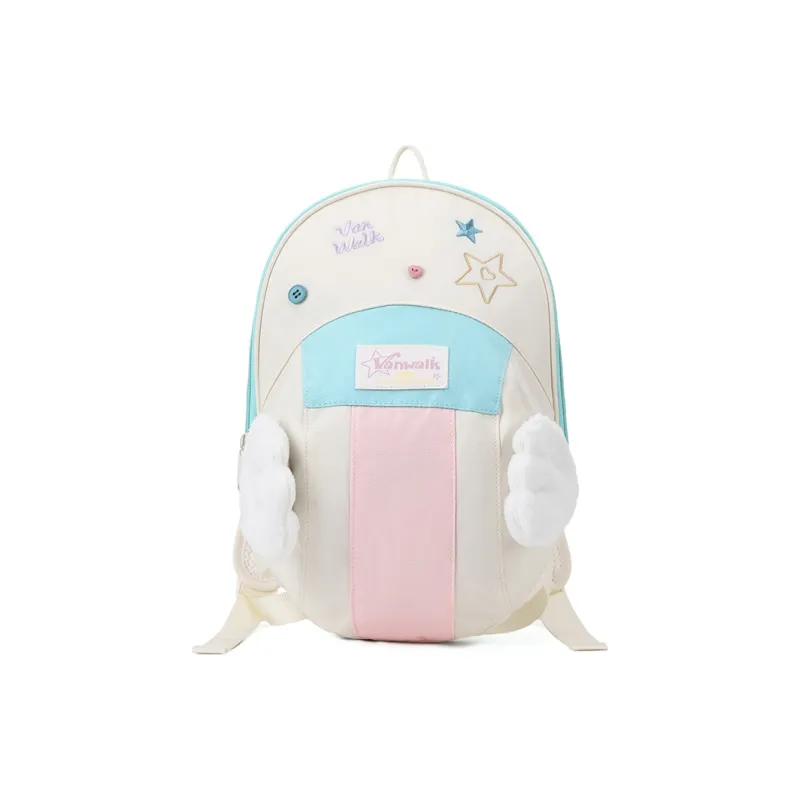 VANWALK Polyester Backpack Large Size Women's Dream Pink/Angel Star/Star Dream Blue/Stars Black-3