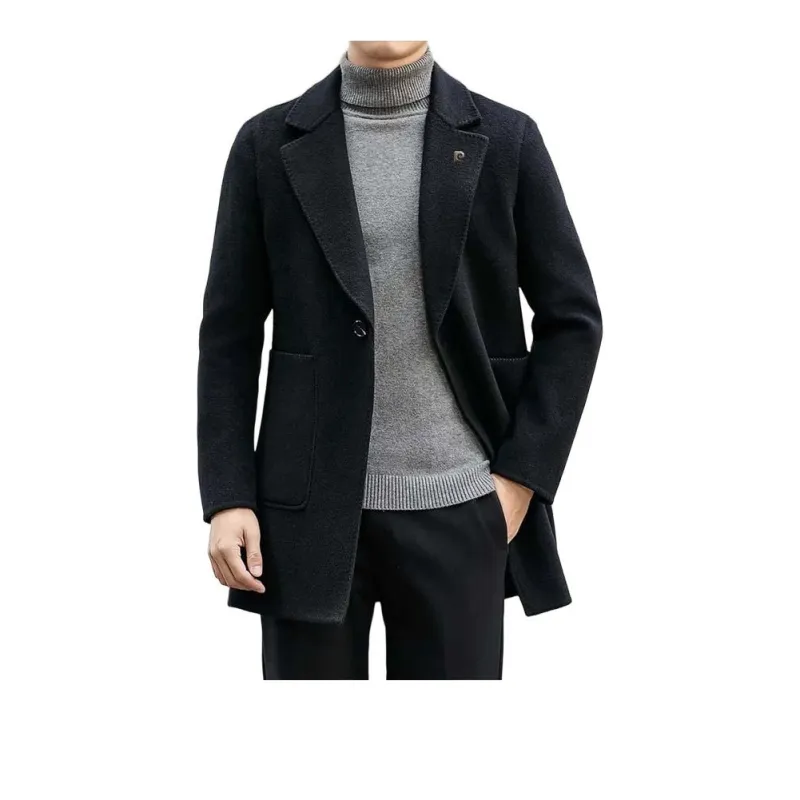 PIERRE CARDIN Woolen Coat Men's-4