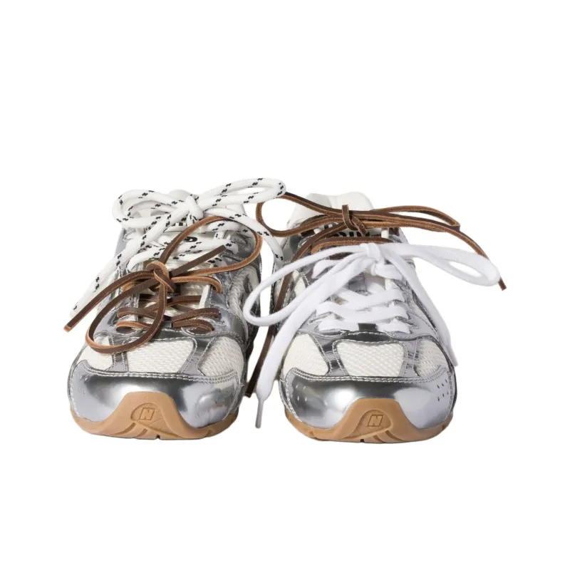 New Balance x MIU MIU NB 530 New Year Collection Low Top Casual Shoes Women's Liquid Silver-3