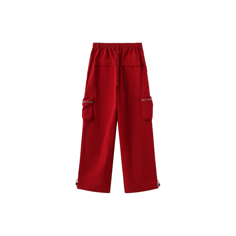 Clubxxhh Cargo Pants Unisex Burgundy-1