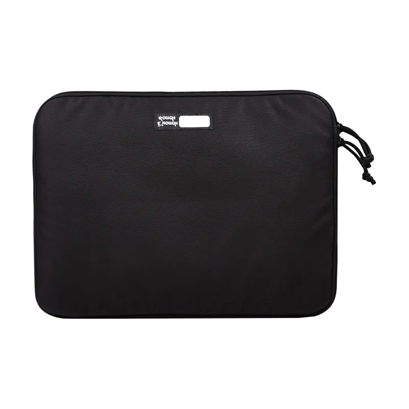 Rough Enough Nylon Storage Business Briefcase Clutch Regular Unisex Black-4
