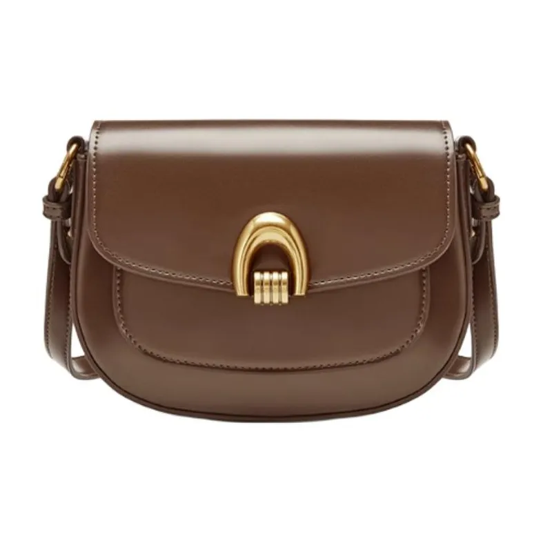 JOSINY PU Saddle Bag, Shoulder Bag Small Size Women's Black/Coffee-4