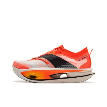 LiNing Feidian 5 ULTRA Cushioned Slip Resistant Rebound Low Top Running Shoes Unisex Fluorescent Red