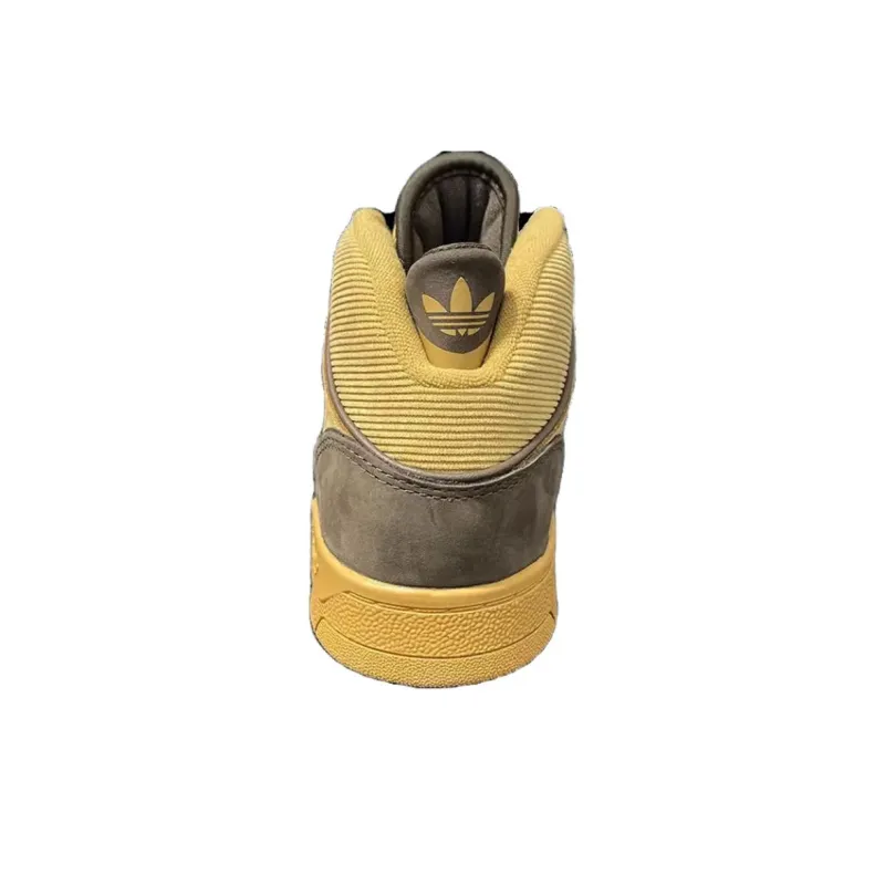 Adidas Originals DROP STEP XL 2.0 Anti Slip Wear Resistant Mid Top Skateboard Shoes Unisex Light Brown-2