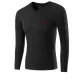 V-Neck Unlined Clothing (Black) 100% cotton Antibacterial/Suitable for Layering without Showing through