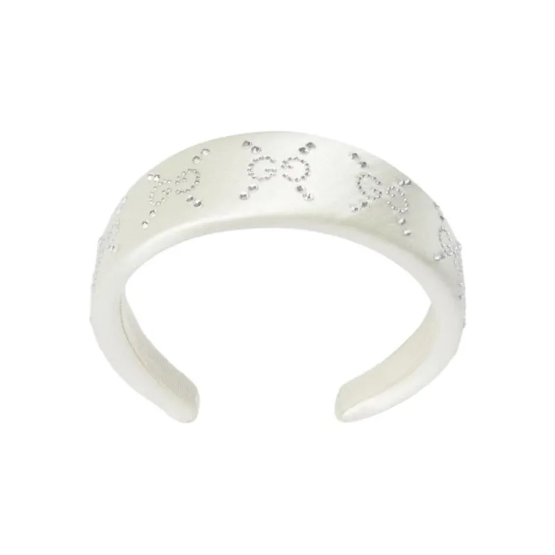 GUCCI Crystal Headbands Kids' White-0