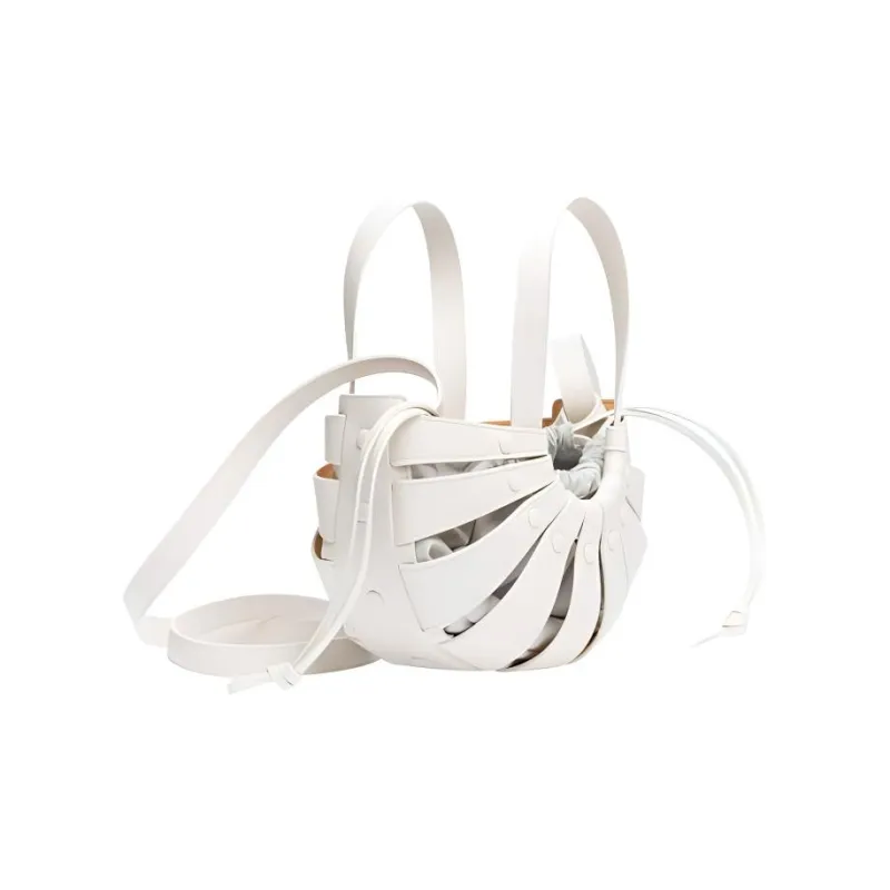 Bottega Veneta Leather Clutch Women's White-1