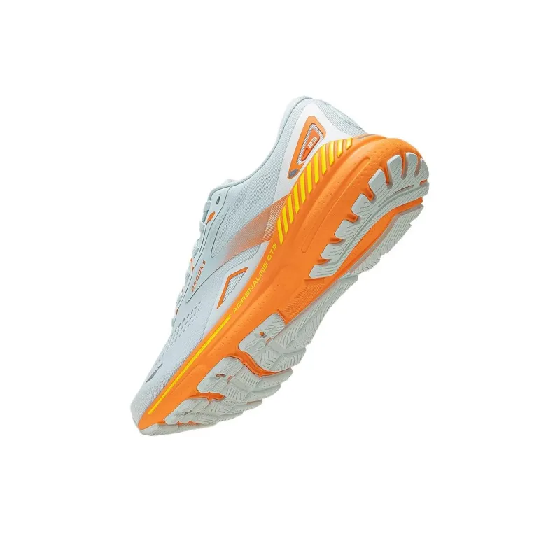 Brooks Adrenaline GTS Cushioned Wear-Resistant Coverage Low-Top Running Shoes Women's Light Yellow Green-1