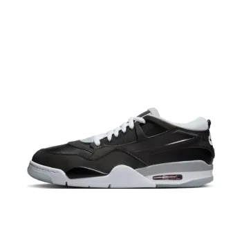 Jordan Air Jordan 4 Anti Slip Wear Resistant Low Top Vintage Basketball Shoes Men's Black