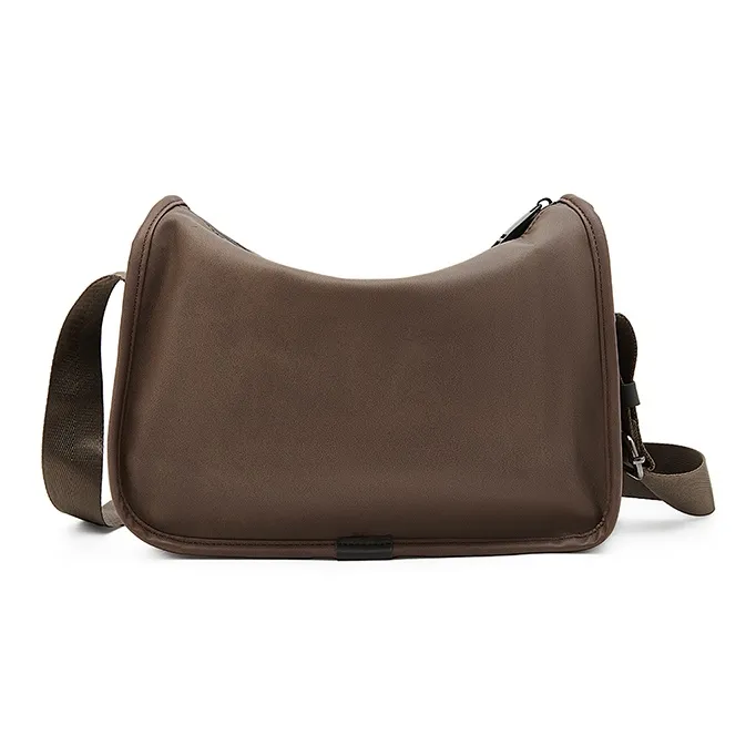 Old Man's Head Synthetic Leather Crossbody Bag Regular Men's Khaki-3