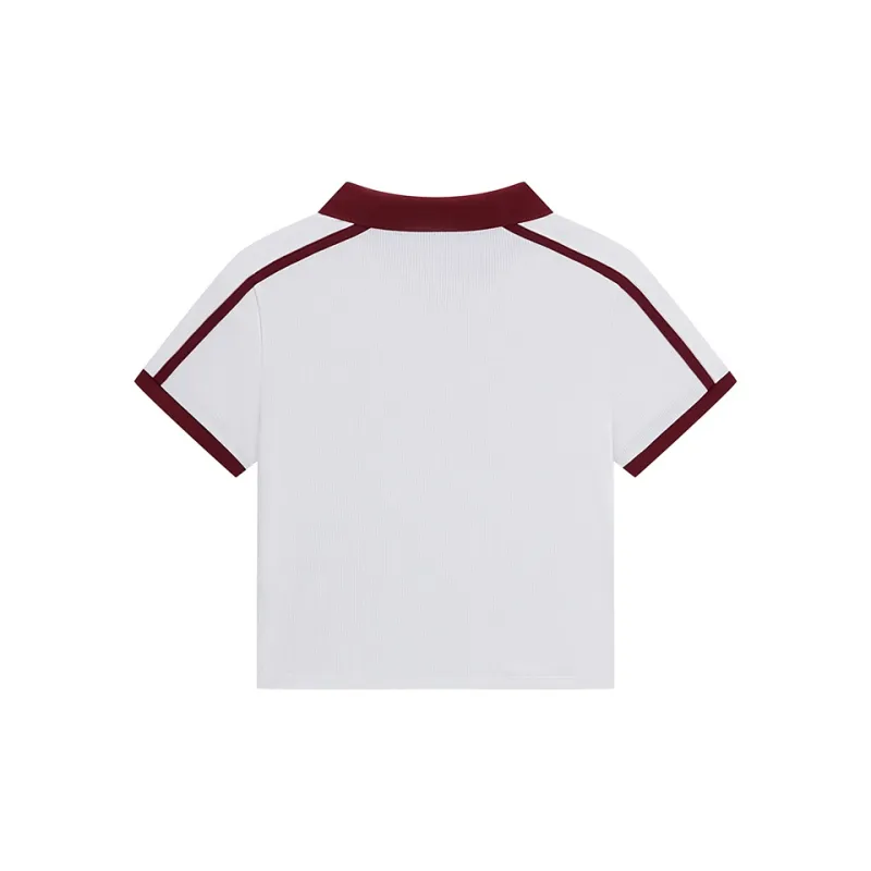 Kappa 1916 Series Polo Shirt Women's Korean White-1