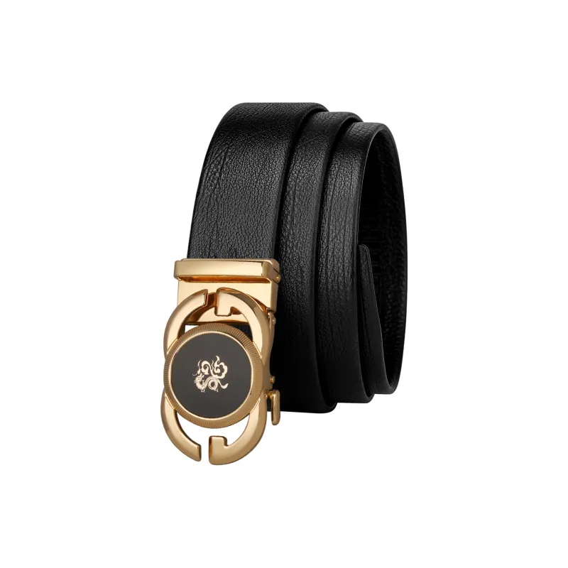 Jaylen Oos Top Grain Cow Leather Leather Belts Men's Width  3.5cm-1
