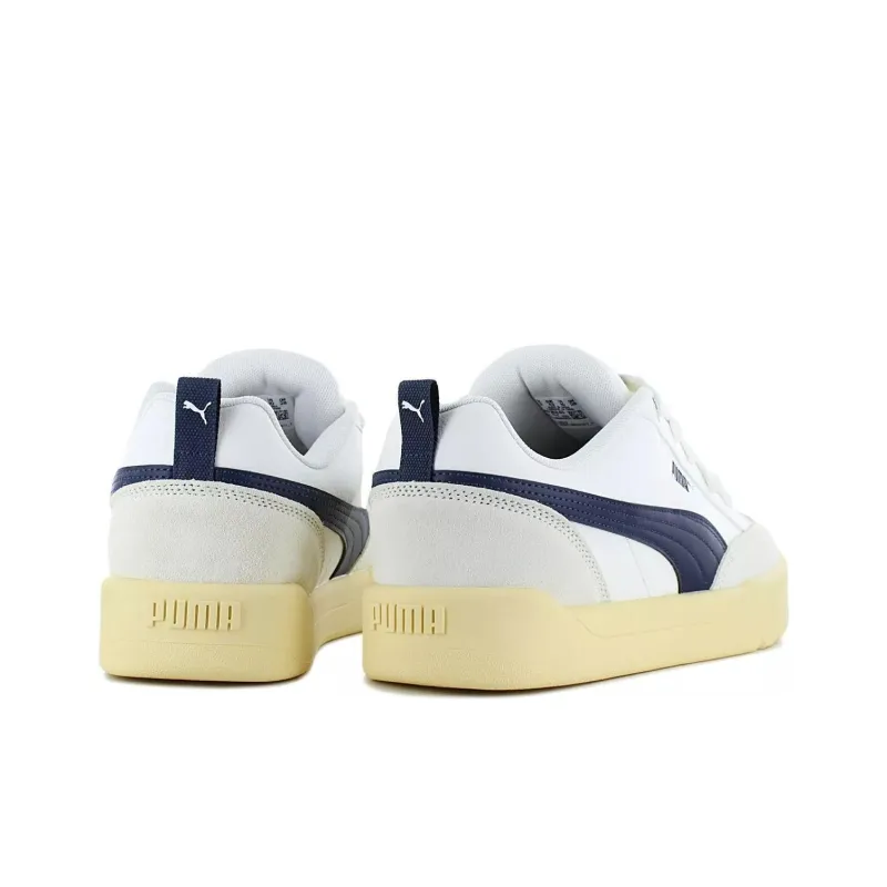 PUMA Park Lifestyle Anti Slip Wear Resistant Low Top Skateboard Shoes Men's White-3