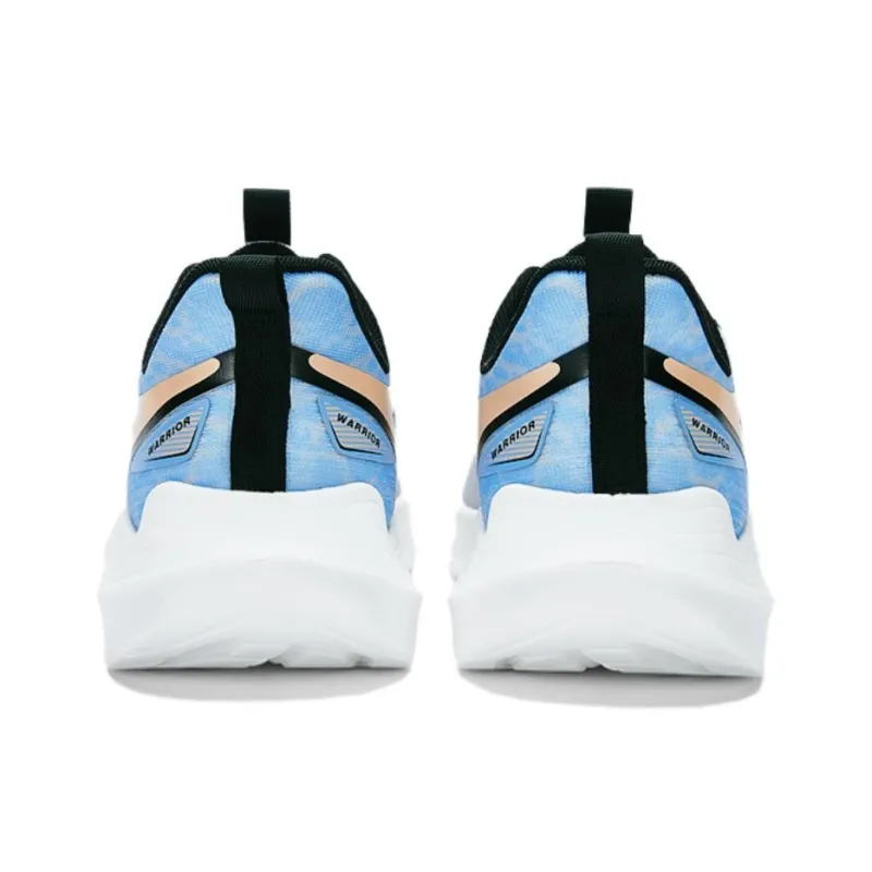 Warrior Non slip Wear resistant Shock Absorption Low Top Casual Running Shoes Men's Gray Orange Blue-4