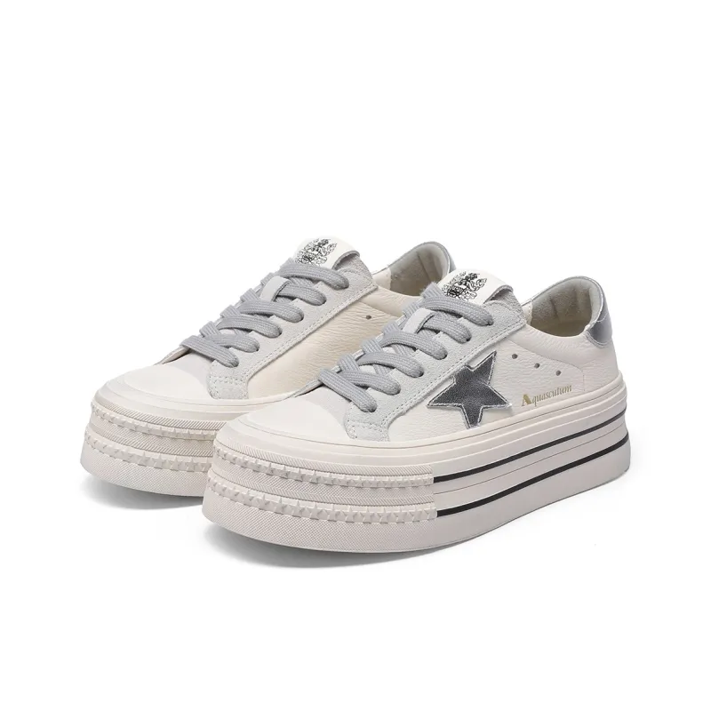 AQUASCUTUM Low-Top Skateboard Shoes Women's Ecru-2