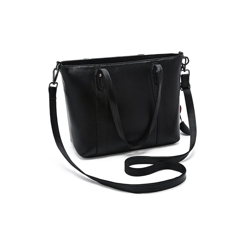 Old Man's Head Top Grain Cow Leather Shoulder Bag Large Size Women's Multicolor-6