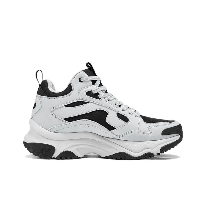 Skechers Anti Slip Wear Resistant High Top Chunky Sneakers Men's Gray-1