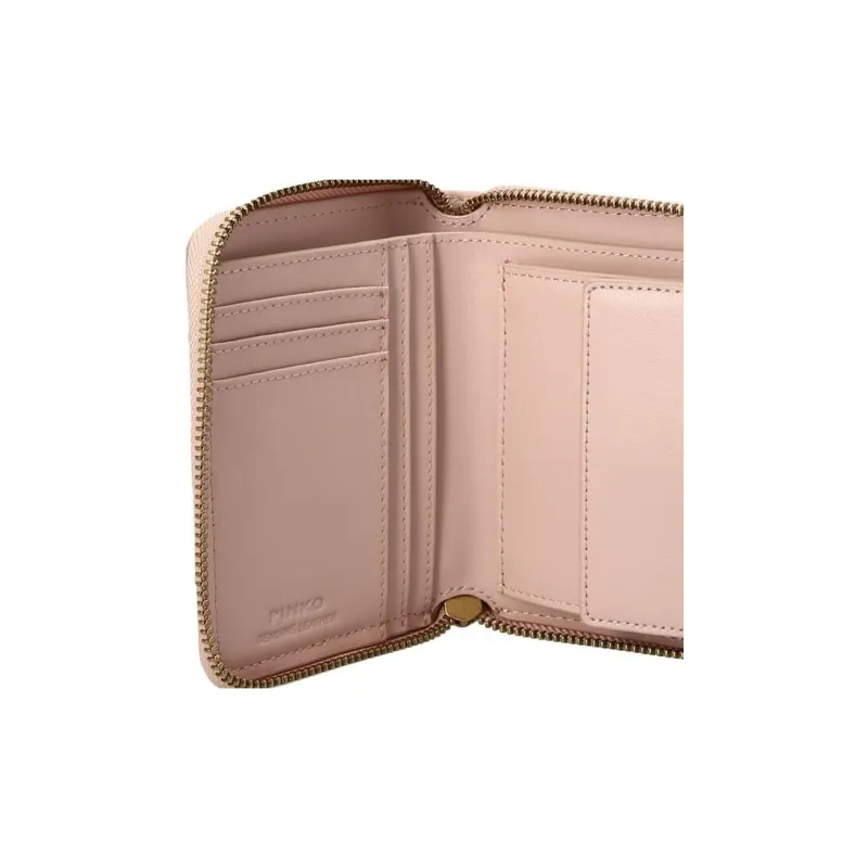PINKO Taylor Leather Wallet Women's Pink-3