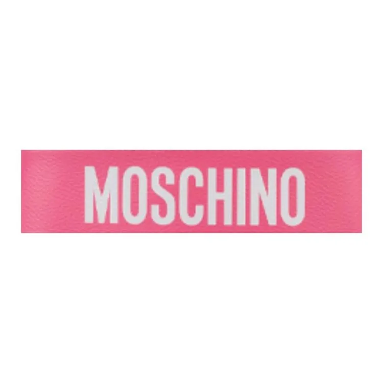 MOSCHINO Cotton Shoulder Bag, Crossbody Bag, Handbag Women's Pink-4