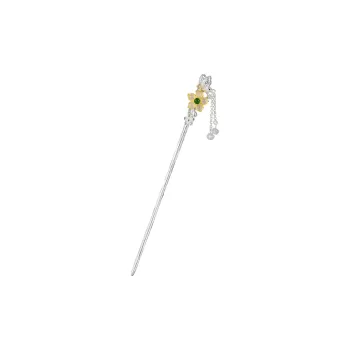 Enchanting Cat Copper Silver Plated Hairpins Women's